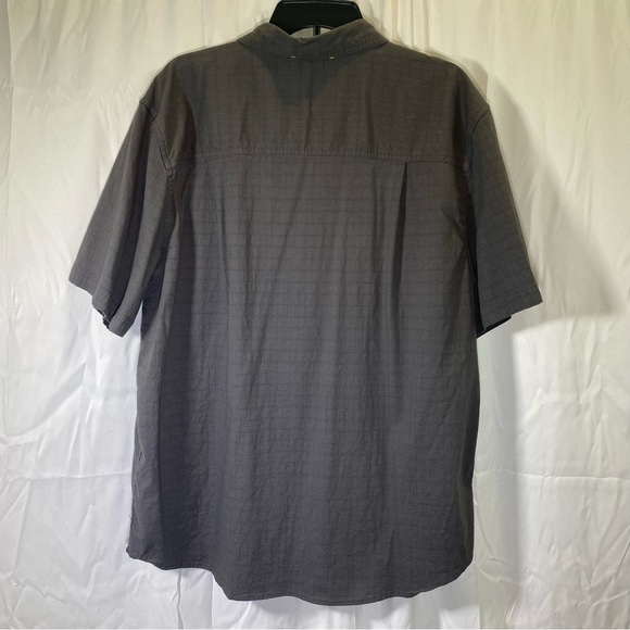 SIERRA DESIGN Men size XXL Gray short sleeve tech work outdoors button up shirt - Picture 5 of 7